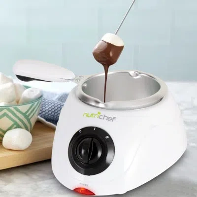 Nutrichef Fondue Set In White