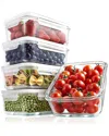 Nutrichef Glass Containers With Lids (set Of 5)