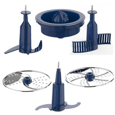 Nutrichef Multifunction Replacement Parts Food Processor In Blue