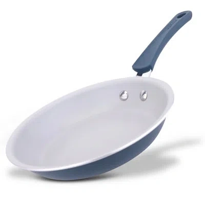 Nutrichef Non Stick Aluminum Frying Pan In Blue,white