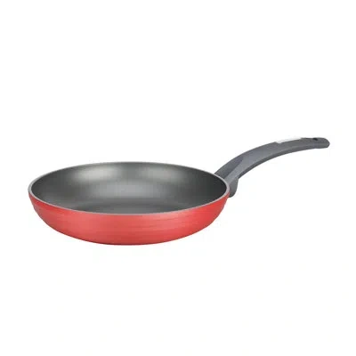 Nutrichef Non Stick Aluminum Omelette Pan In Red