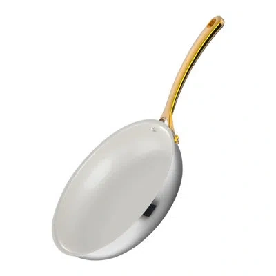 Nutrichef Nutrlchef 18.6" Ceramic Omelette Pan In Gold;silver