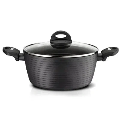 Nutrichef Replacement Part-cooking Pot With Lid, 2.1 Quart, Small, Black