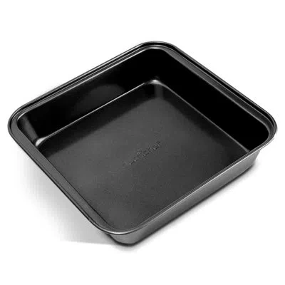 Nutrichef Square Non-stick Aluminum Classic Cake Pan In Black