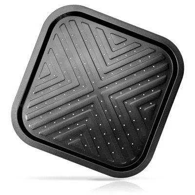 Nutrichef Square Non-stick Aluminum Classic Cake Pan In Black