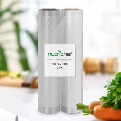 Nutrichef Vacuum Sealer Bag Roll In Clear