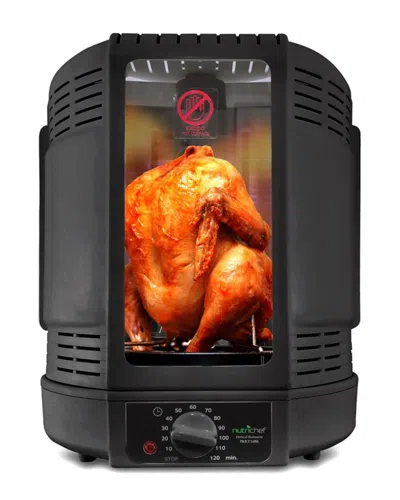 Nutrichef Vertical Rotisserie Cooker Black