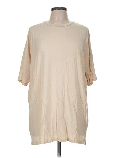 Pre-owned Nuuds 3/4 Sleeve T-shirt In Tan