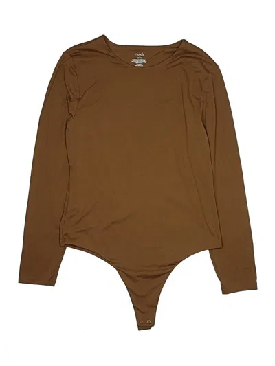 Pre-owned Nuuds Bodysuit In Brown