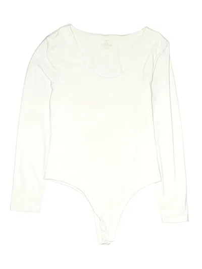 Pre-owned Nuuds Bodysuit In Ivory
