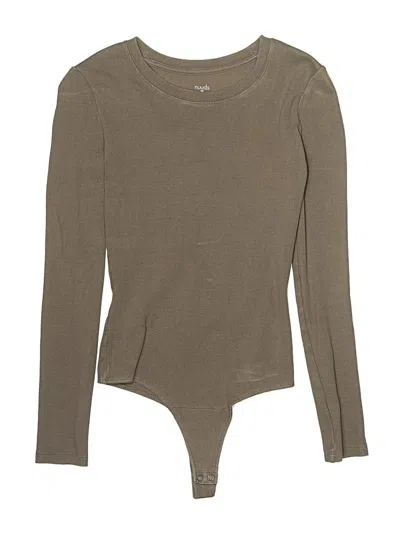 Pre-owned Nuuds Bodysuit In Tan