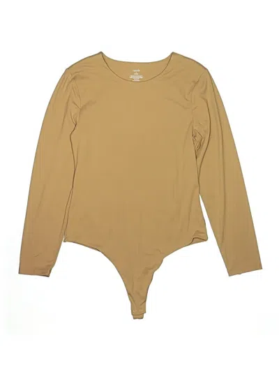 Pre-owned Nuuds Bodysuit In Tan