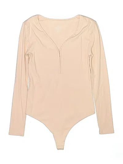 Pre-owned Nuuds Bodysuit In Tan