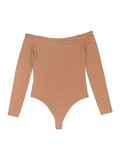 Pre-owned Nuuds Bodysuit In Tan