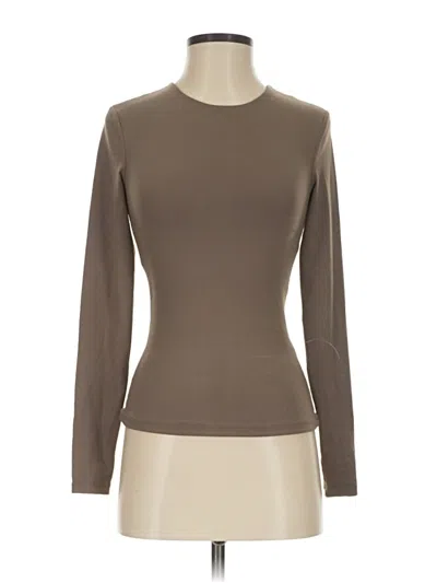 Pre-owned Nuuds Long Sleeve T-shirt In Brown