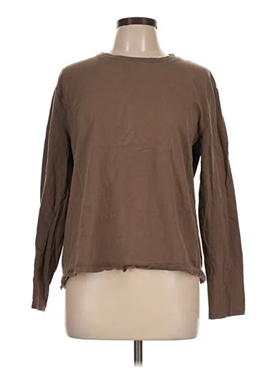 Pre-owned Nuuds Long Sleeve T-shirt In Brown