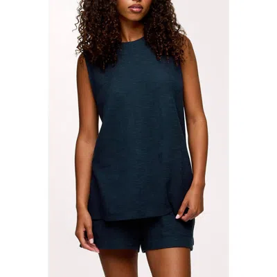 Nuuds Resort Tank & Shorts Set In Blue