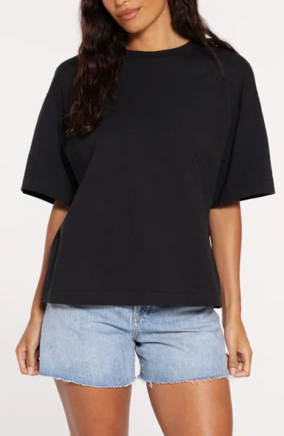 Nuuds Roomy Cotton T-shirt In Black