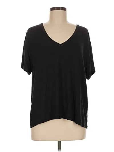 Pre-owned Nuuds Short Sleeve Top Black V-neck Tops