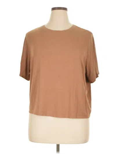 Pre-owned Nuuds Short Sleeve T-shirt In Brown