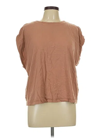 Pre-owned Nuuds Short Sleeve T-shirt In Brown