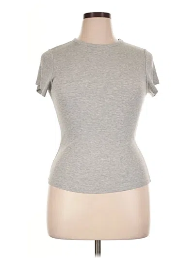 Pre-owned Nuuds Short Sleeve Turtleneck In Gray
