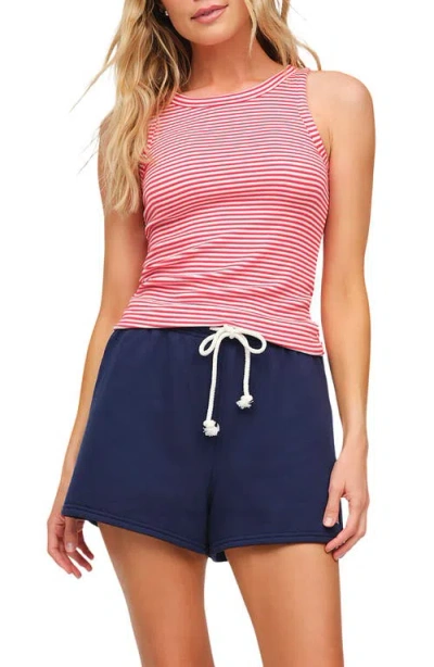 Nuuds Slinky Rib Knit Stretch Modal Jersey Tank In Multi
