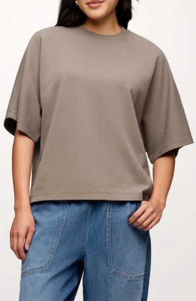 Nuuds Street Dolman Sleeve T-shirt In Brown