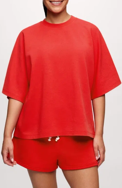 Nuuds Street Dolman Sleeve T-shirt In Red