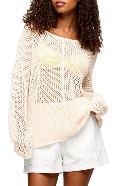 Nuuds Summer Breeze Open Stitch Sweater In White