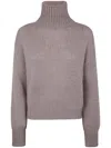 Nuur Turtle Neck Sweater In Gray