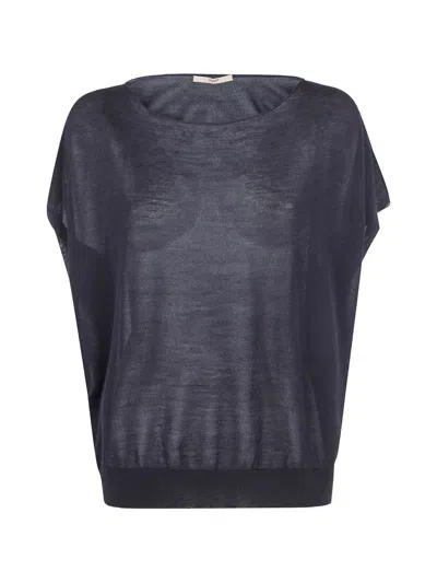 Nuur Boat-neck T-shirt In Blue