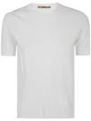 Nuur Short Sleeves Oversized Round Neck In White