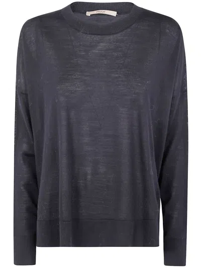 Nuur "comfy" Round Neck ml Sweater In Black