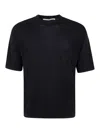 Nuur Short Sleeves Comfy Fit Round Neck In Black