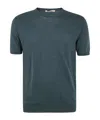 Nuur Short Sleeves Round Neck In Blue