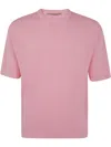 Nuur Short Sleeves Comfy Fit Round Neck In Pink