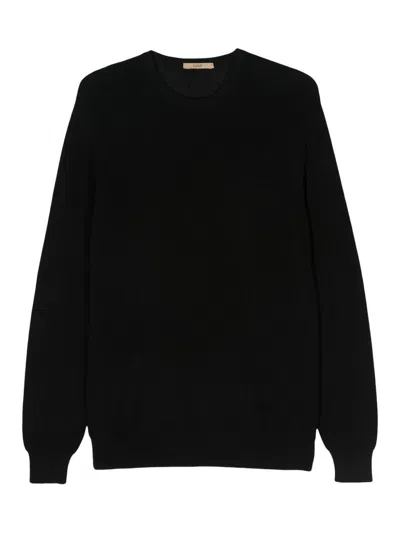 Nuur Long-sleeve Merino Jumper In Black  
