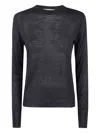 Nuur Round Neck ml Sweater In Black