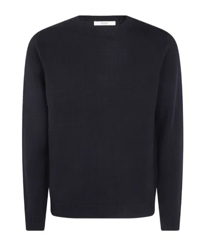 Nuur Long Sleeves Round Neck Sweater In Black