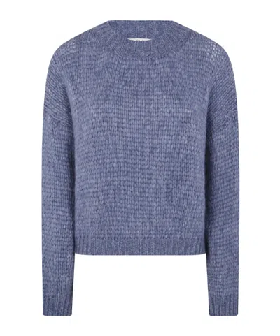 Nuur Crew Neck Sweater In Blue