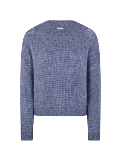 Nuur Long Sleeves Round Neck Sweater In Blue
