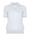 Nuur Polo-collar Merino-wool T-shirt In White