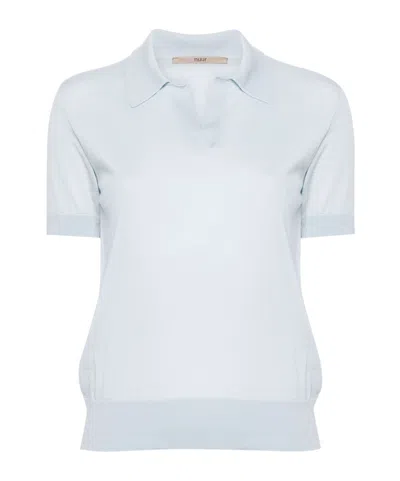 NUUR LAPEL KNITTED POLO SHIRT