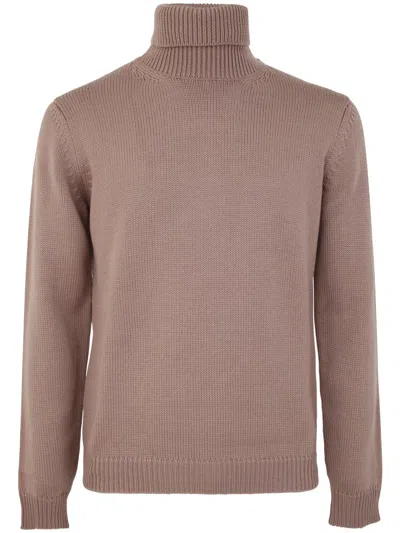 Nuur Long Sleeve Turtle Neck Sweater In Purple