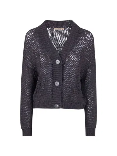 Nuur Long Sleeves Cardigan In Black