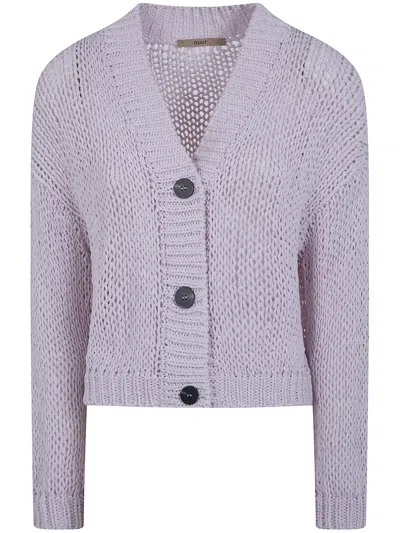 Nuur Long Sleeves Cardigan In Purple