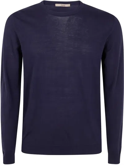 Nuur Long Sleeves Round Neck In Purple