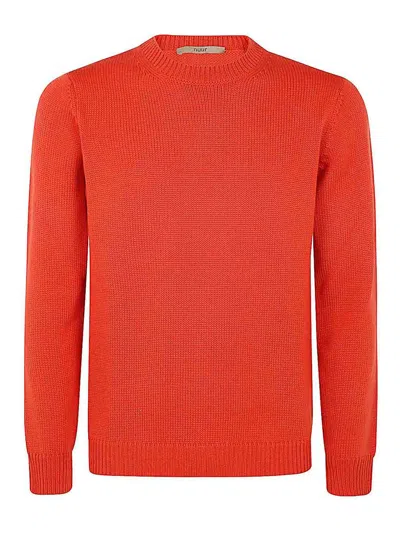 Nuur Long Sleeves Round Neck In Orange