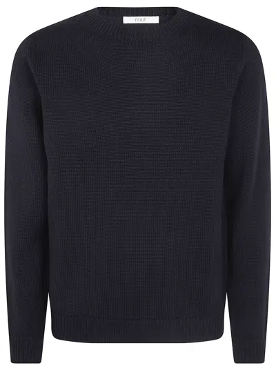 Nuur Long Sleeves Round Neck Sweater In Black